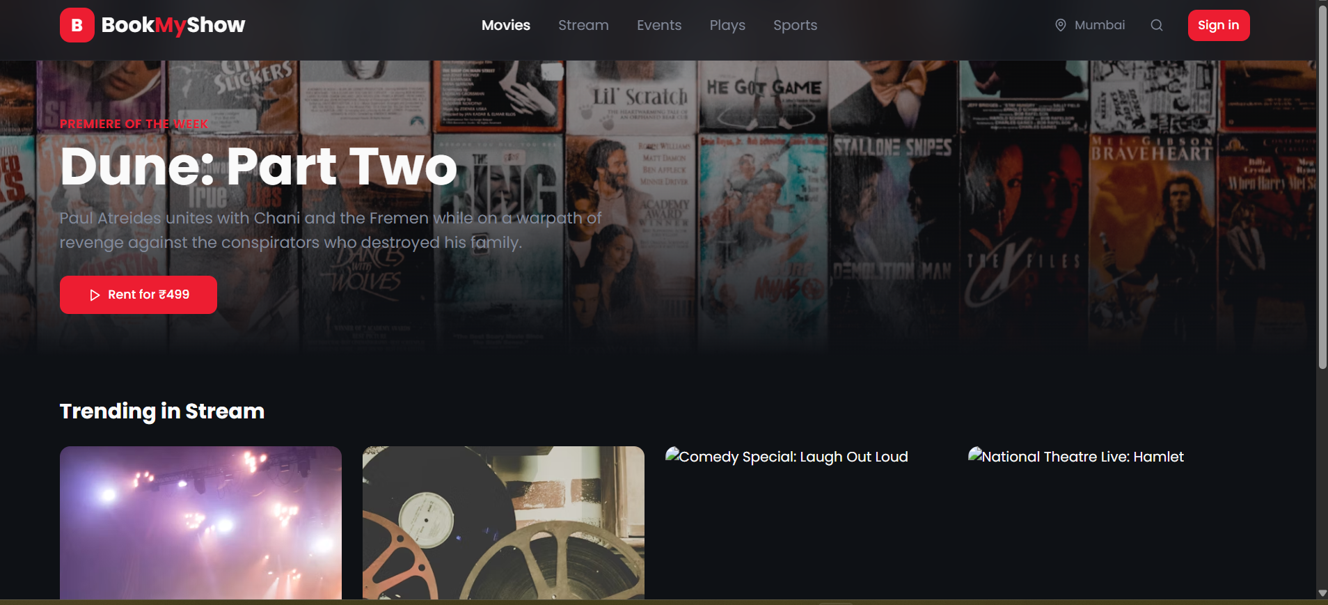 BookMyShow Clone screenshot 3